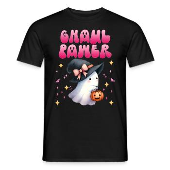 Halloween Costume Girl CHAUL GAMER Funny - Men's T-Shirt - black - Front - AI Model Male 178 light (178cm)