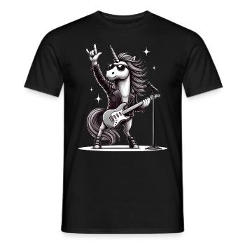 Rock, Rocker, Rock Music, Heavy Metal, Rock Hand - Men's T-Shirt - black - Front - AI Model Male 178 light (178cm)