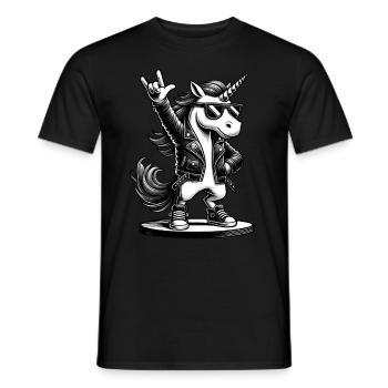 Rock, Rocker, Musique rock, Heavy metal, Rock Hand - T-shirt homme - noir - Devant - AI Model Male 178 light (178cm)