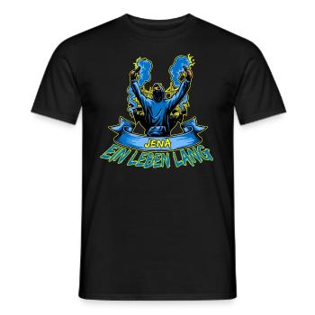 Jena ein Leben lang - Männer T-Shirt - Schwarz - Vorne - AI Model Male 178 light (178cm)