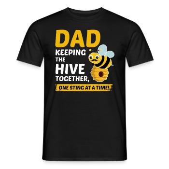 Honeybee Dad Beekeeper Apiculture Insect Collector - T-shirt homme - noir - Devant - AI Model Male 178 light (178cm)