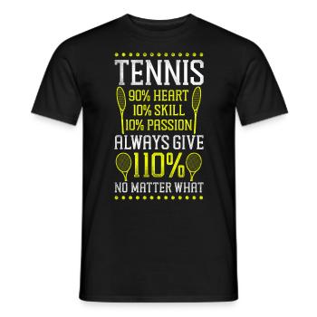 Drôle de joueur de tennis Raquette Tennis - T-shirt homme - noir - Devant - AI Model Male 178 light (178cm)