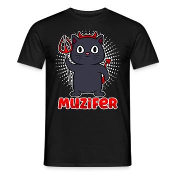 Halloween Costume Kids MUZIFER Funny - Men's T-Shirt - black - Front - AI Model Male 178 light (178cm)