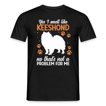 Wolfspitz : , je sens comme Keeshond - T-shirt homme - noir - Devant - AI Model Male 178 light (178cm)