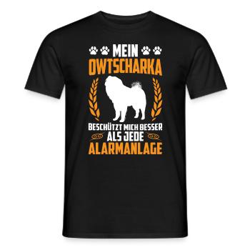 Ovcharka bättre än larm kaukasiska Ovcharka - T-shirt herr - svart - Fram - AI Model Male 178 light (178cm)