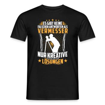 Géomètre mauvaise réponse Landverladung - T-shirt homme - noir - Devant - AI Model Male 178 light (178cm)