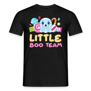 Halloween LITTLE BOO TEAM Funny Halloween - Men's T-Shirt - black - Front - AI Model Male 178 light (178cm)