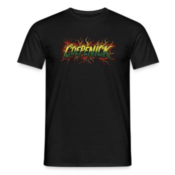 Berlin Köpenick Souvenir Cöpenick Graffiti Blitz - Men's T-Shirt - black - Front - AI Model Male 178 light (178cm)
