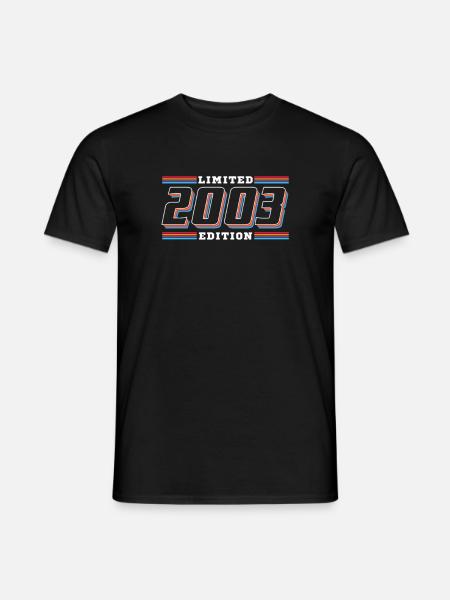 2003 Birthday Limited Edition 80s - Men's T-Shirt - black