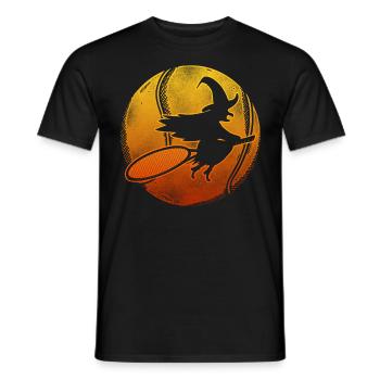 Raquette de joueur de tennis drôle - T-shirt homme - noir - Devant - AI Model Male 178 light (178cm)