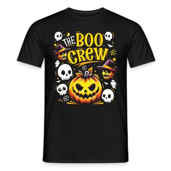 Halloween Costume Kids THE BOO CREW Fun - Men's T-Shirt - black - Front - AI Model Male 178 light (178cm)