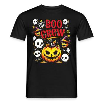 Halloween Costume Kids THE BOO CREW Fun - Men's T-Shirt - black - Front - AI Model Male 178 light (178cm)