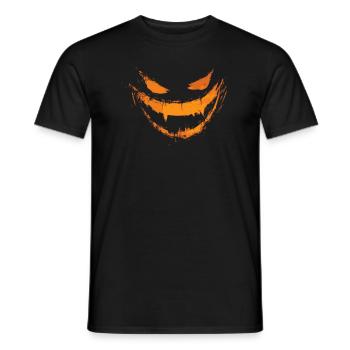 Horror Halloween Kostüm Gruseliger Jack O'Lantern - Männer T-Shirt - Schwarz - Vorne - AI Model Male 178 light (178cm)