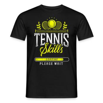 Drôle de joueur de tennis Raquette Tennis - T-shirt homme - noir - Devant - AI Model Male 178 light (178cm)