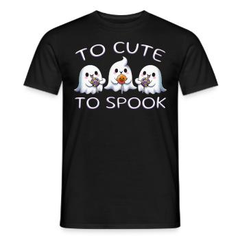 To Cute To Spook - Männer T-Shirt - Schwarz - Vorne - AI Model Male 178 light (178cm)