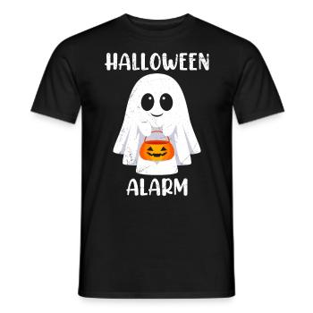 halloween barn kostym halloween larm rolig - T-shirt herr - svart - Fram - AI Model Male 178 light (178cm)
