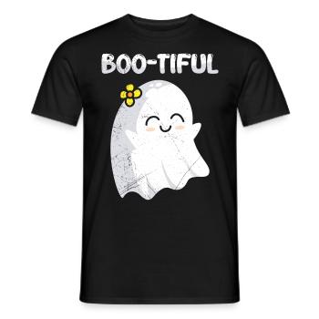 Costume d’Halloween Enfants BOO-TIFUL Drôle Halloween - T-shirt homme - noir - Devant - AI Model Male 178 light (178cm)