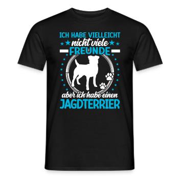 Hunting Terrier est mon ami chien de chasse allemand - T-shirt homme - noir - Devant - AI Model Male 178 light (178cm)