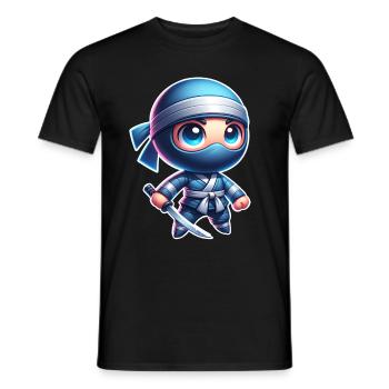 Ninja - Men's T-Shirt - black - Front - AI Model Male 178 light (178cm)