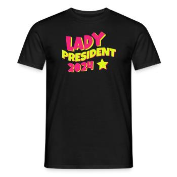 Lady President 2024: Kamala for President 2024 - Männer T-Shirt - Schwarz - Vorne - AI Model Male 178 light (178cm)