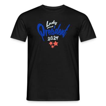 Lady President 2024: Kamala Harris for Leadership - Männer T-Shirt - Schwarz - Vorne - AI Model Male 178 light (178cm)