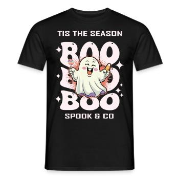 Fantôme d’Halloween - T-shirt homme - noir - Devant - AI Model Male 178 light (178cm)