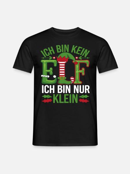 Ich bin kein Elf - Männer T-Shirt - Schwarz