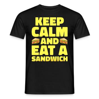 Sandwich Liebhaber Fast Food Liebhaber - Männer T-Shirt - Schwarz - Vorne - AI Model Male 178 light (178cm)