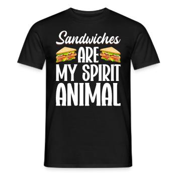 Sandwich Liebhaber Fast Food Liebhaber - Männer T-Shirt - Schwarz - Vorne - AI Model Male 178 light (178cm)