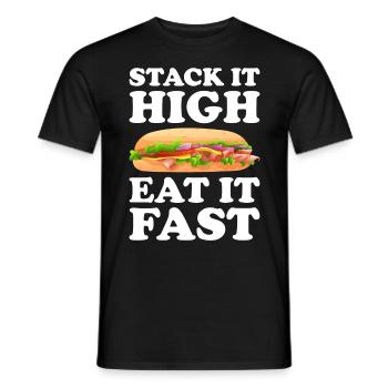 Sandwich Liebhaber Fast Food Liebhaber - Männer T-Shirt - Schwarz - Vorne - AI Model Male 178 light (178cm)