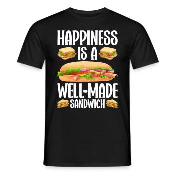 Sandwich Liebhaber Fast Food Liebhaber - Männer T-Shirt - Schwarz - Vorne - AI Model Male 178 light (178cm)
