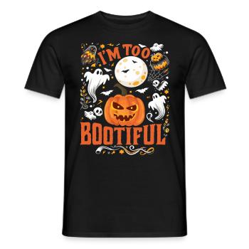 Costume d’Halloween Enfants JE SUIS TROP BOOTIFUL Drôle - T-shirt homme - noir - Devant - AI Model Male 178 light (178cm)