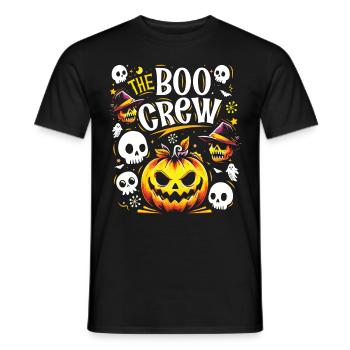 Halloween Costume Kids THE BOO CREW Fun - Men's T-Shirt - black - Front - AI Model Male 178 light (178cm)