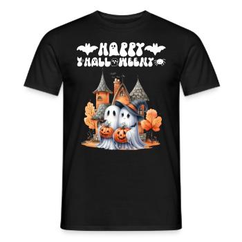 HAPPY HALLOWEEN Lustiges Kinder Halloween - Männer T-Shirt - Schwarz - Vorne - AI Model Male 178 light (178cm)