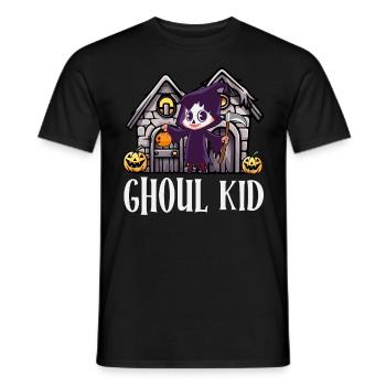 Halloween Party GHOUL KID Funny Girl - Men's T-Shirt - black - Front - AI Model Male 178 light (178cm)