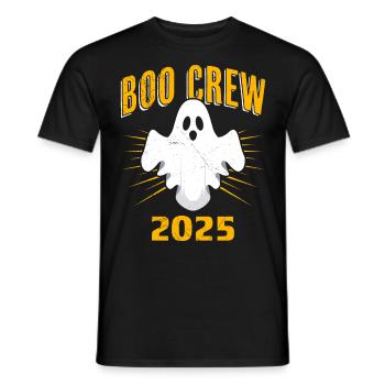 Halloween Kostüm Kinder BOO CREW 2025 Lustig - Männer T-Shirt - Schwarz - Vorne - AI Model Male 178 light (178cm)