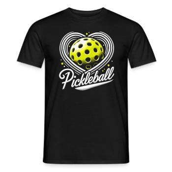 Pickleball, j’adore le pickleball - T-shirt homme - noir - Devant - AI Model Male 178 light (178cm)