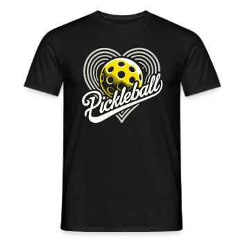 Pickleball, I Love Pickleball - Men's T-Shirt - black - Front - AI Model Male 178 light (178cm)