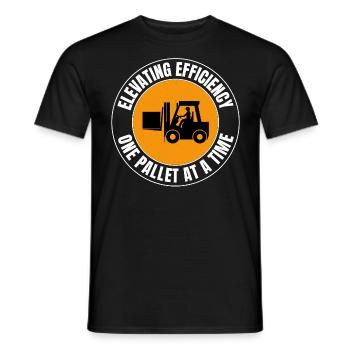 Conducteur de chariot élévateur Conducteur d’équipement lourd Drôle - T-shirt homme - noir - Devant - AI Model Male 178 light (178cm)