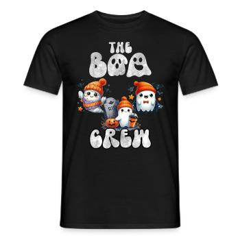 Halloween Costume Kids THE BOO CREW Fun - Men's T-Shirt - black - Front - AI Model Male 178 light (178cm)