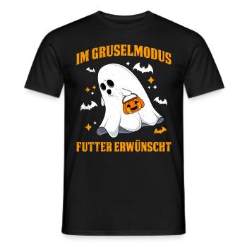 Halloween EN MODE EFFRAYANT NOURRITURE DÉSIRÉE - T-shirt homme - noir - Devant - AI Model Male 178 light (178cm)