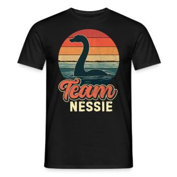 Team Nessie - Männer T-Shirt - Schwarz - Vorne - AI Model Male 178 light (178cm)