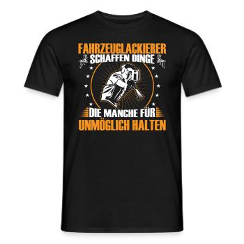 Vehicle painters create things Painters - Men's T-Shirt - black - Front - AI Model Male 178 light (178cm)