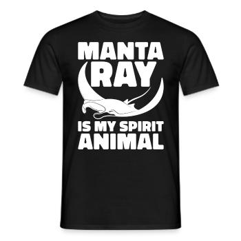 Mantarochen Liebhaber Meerestier Teufelsrochen - Männer T-Shirt - Schwarz - Vorne - AI Model Male 178 light (178cm)
