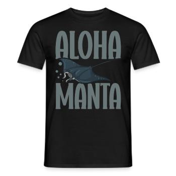 Raie manta Amoureux Créature Mer Diable Raie - T-shirt homme - noir - Devant - AI Model Male 178 light (178cm)