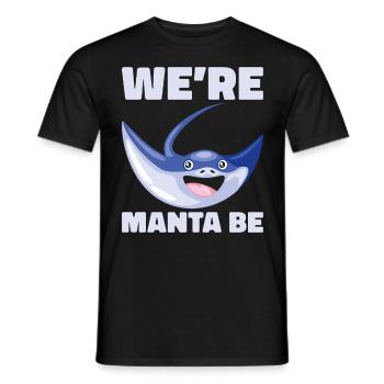 Mantarochen Liebhaber Meerestier Teufelsrochen - Männer T-Shirt - Schwarz - Vorne - AI Model Male 178 light (178cm)