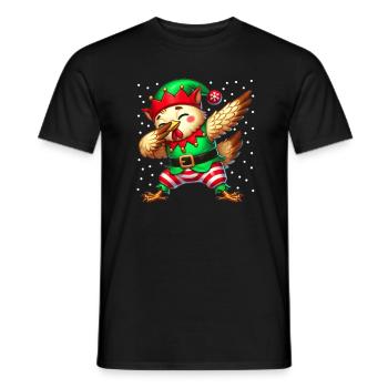 Weihnachten Huhn Lustiger Hühnerliebhaber Landwirt - Männer T-Shirt - Schwarz - Vorne - AI Model Male 178 light (178cm)