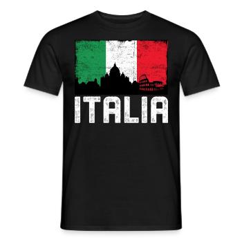 Italia - T-shirt homme - noir - Devant - AI Model Male 178 light (178cm)