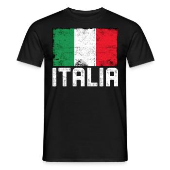 Italia - T-shirt homme - noir - Devant - AI Model Male 178 light (178cm)