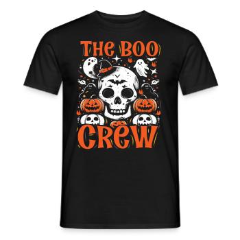 Halloween Costume Kids THE BOO CREW Fun - Men's T-Shirt - black - Front - AI Model Male 178 light (178cm)